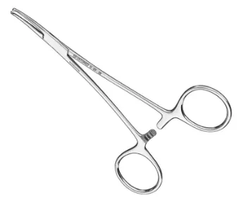 BARRAQUER, Micro-Scissors, 180mm, curved, round handles