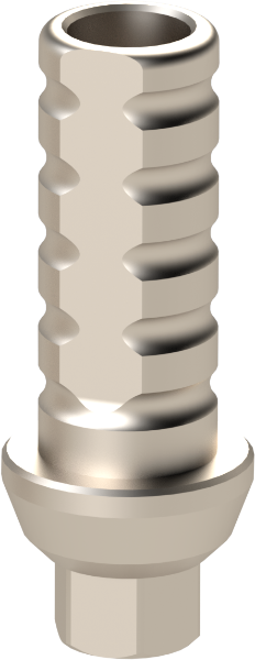 RITTM-TTA-SV-RP Anti Rotational Temporary Titanium Abutment L: 8mm, Hex: 1.29mm Includes Screw