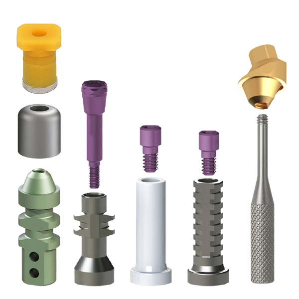 17° Angled Multi Unit Kit 1mm Shoulder Includes 1-MU-KSAN, 1-MU-KSSL, 1-MU-KSOTT, 1-MU-KSSLP, 1-MU-KS-PT, 1-MU-KSHC , 2-MU-KSTS, 1-MU-HD & 1-MU-TSAMU