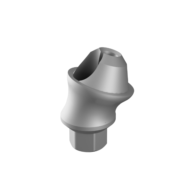 Ritter Implants Angled Multi Unit One Piece 17°/ 2mm Shoulder, 1.4 thread, concave RITTM-MU-KS1720-CNV-1.4