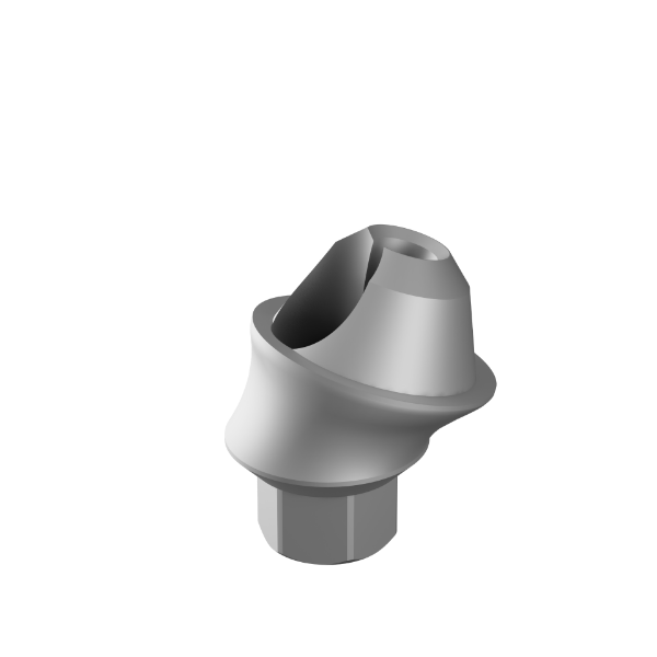 Ritter Implants Angled Multi Unit One Piece 17°/ 1mm Shoulder, 1.4 thread, concave, Narrow Line RITTM-NL-MU-KS1710-CNV-1.4