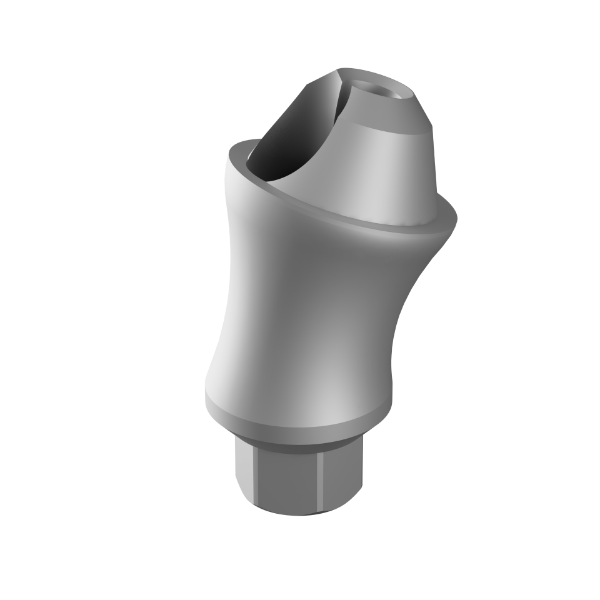 Ritter Implants Angled Multi Unit One Piece 17°/ 4mm Shoulder, 1.4 thread, concave, Narrow Line