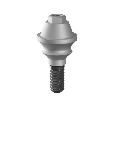 Ritter Implants Straight Multi Unit 2 mm Shoulder, 1.4 Thread, concave - Narrow Line RITTM-NL-MU-KS20-CNV-1.4