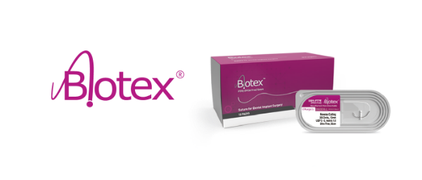 Picture of Biotex Non-Resorbable PTFE Suture USP 4-0,13mm, Fine 3/8 Reverse Cutting Needle, 55cm, 10pcs/box