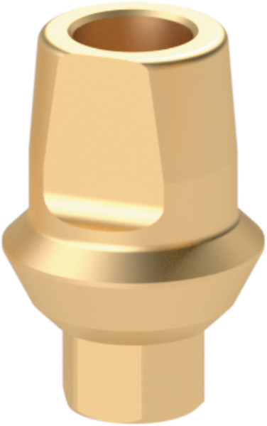 Ritter Implants Clicq-Pression™ Straight Transfer Ti-Abutment SV-RP H 1mm Short RITTDI-TAP-SV-RP10S